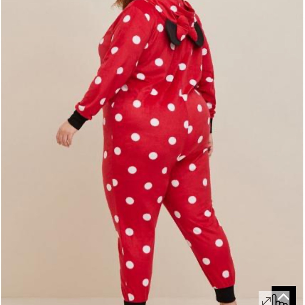 Torrid minnie mouse onsie pj unionsuit